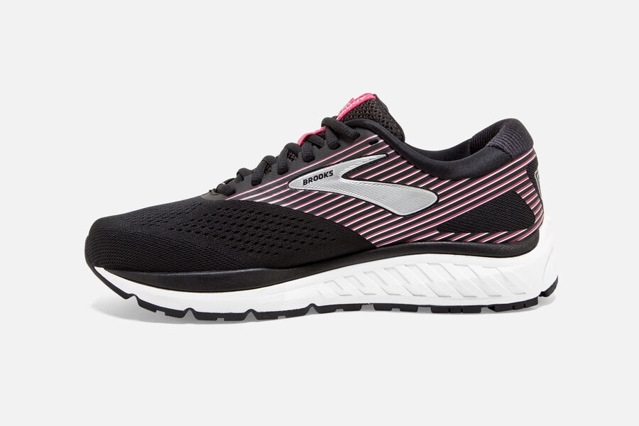 Brooks Israel Addiction 14 Road Running Shoes Womens - Black/Pink/Silver - VHZ-973152